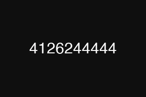 4126244444
