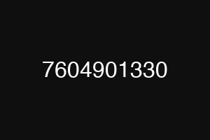 7604901330